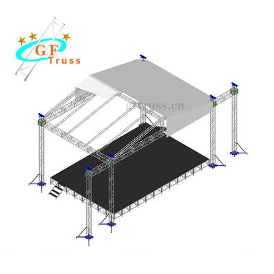 290 * 290 mm Heavy Duty Stage خرپا نمایش آلومینیوم برای رویدادهای فضای باز