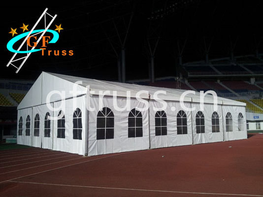 Tear-Proof چادرهای خیمه شب عروسی آلومینیومی 10 × 20M 100 نفر را در خود جای داده است