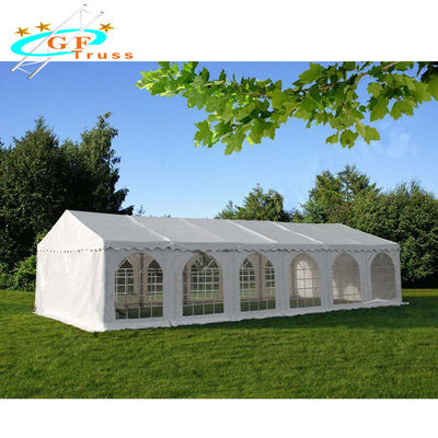 چادر مهمانی سفید قابل حمل در فضای باز چادر تقویت شده 160 گرم سقف پلی اتیلن
