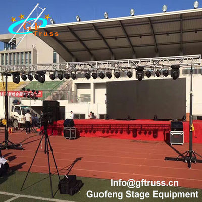 Crank Up Line Array آلومینیومی چراغ خرپا پایه 50 کیلوگرمی ظرفیت بار