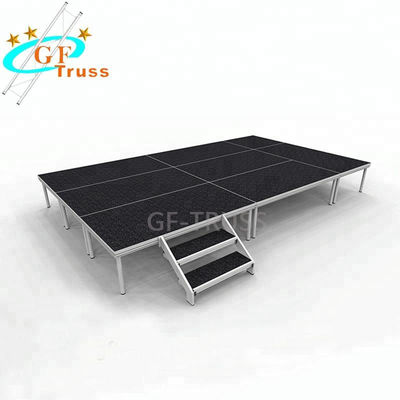 عروسی عروسی آلومینیوم مرحله تنظیم خرپایی پایه قابل تنظیم 0.6M ارتفاع