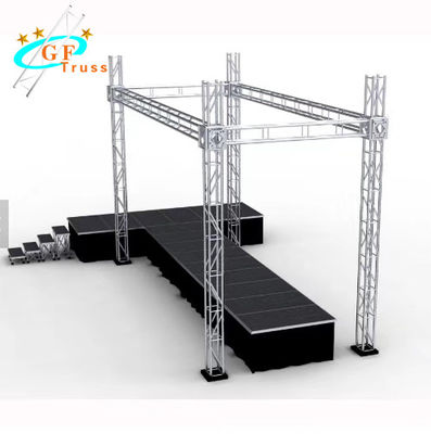سیستم خرپای روشنایی مربع Booth Box برای نمایش نمایشگاه