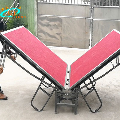 مرحله کنسرت رویدادی تاشو موبایل 60cm 6082-T6 در فضای باز