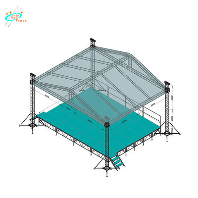 نمایشگر خرپا آلومینیومی 300 * 300 میلی متر مربع با قاب روشنایی مرحله