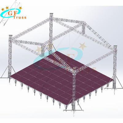 520 * 760 میلی متر سیستم های خرپا در فضای باز رویداد آلومینیوم 6061-T6