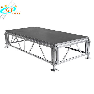 1.0m قابل تنظیم NonSlip Aluminium Stage Platform قابل حمل