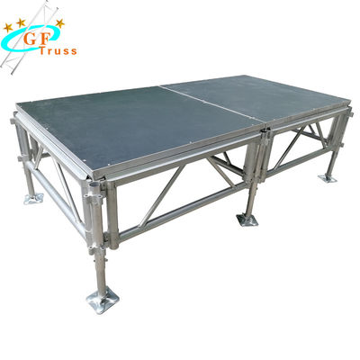 1.0m قابل تنظیم NonSlip Aluminium Stage Platform قابل حمل