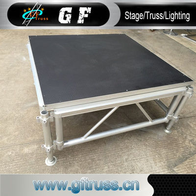 1.0m قابل تنظیم NonSlip Aluminium Stage Platform قابل حمل