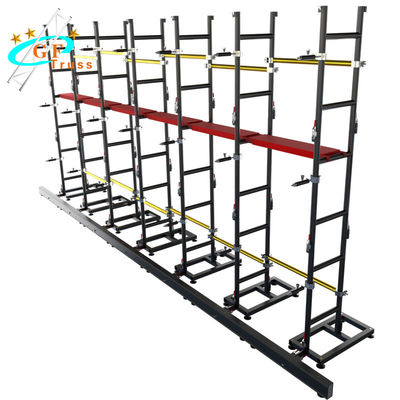 طول پایه 1M آویز صفحه نمایش LED خرپا مرحله دیوار پشتیبانی از زمین سیستم ایستاده